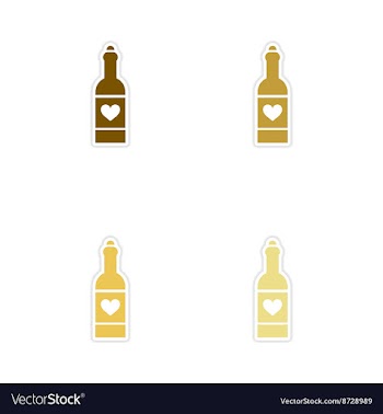 Concept of paper stickers on white background vector image