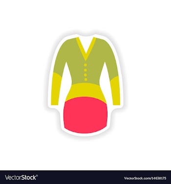 Concept stylish paper sticker on white background vector image
