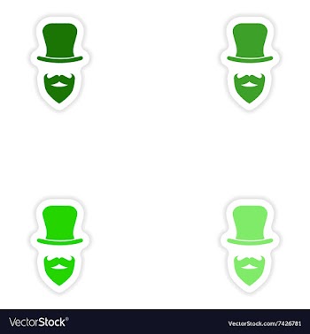Concept stylish paper sticker on white background vector image