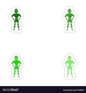 Concept stylish paper sticker on white background vector image