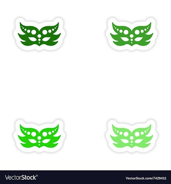 Concept stylish paper sticker on white background vector image