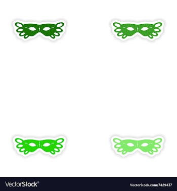 Concept stylish paper sticker on white background vector image