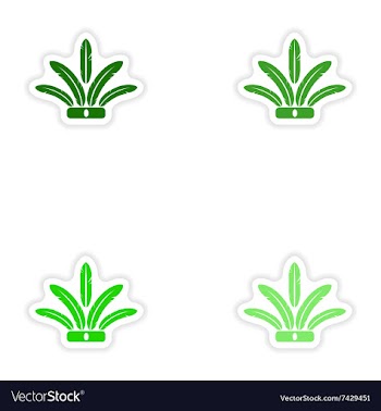 Concept stylish paper sticker on white background vector image