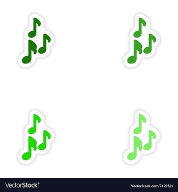 Concept stylish paper sticker on white background vector image
