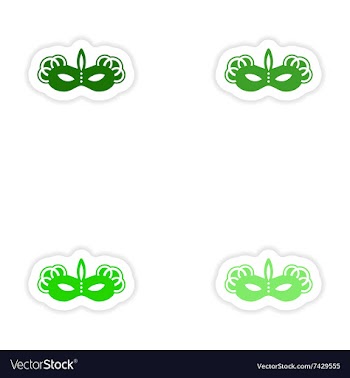 Concept stylish paper sticker on white background vector image