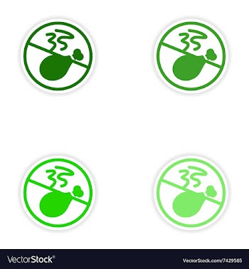 Concept stylish paper sticker on white background vector image