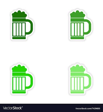 Concept stylish paper sticker on white background vector image