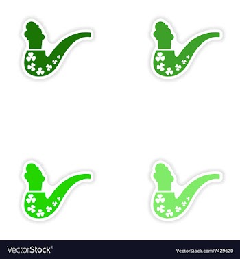 Concept stylish paper sticker on white background vector image