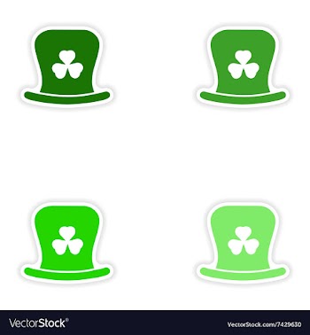 Concept stylish paper sticker on white background vector image