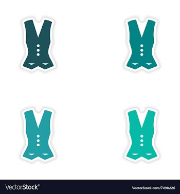 Concept stylish paper sticker on white background vector image
