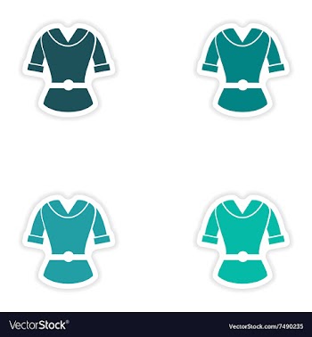Concept stylish paper sticker on white background vector image