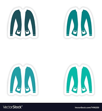 Concept stylish paper sticker on white background vector image