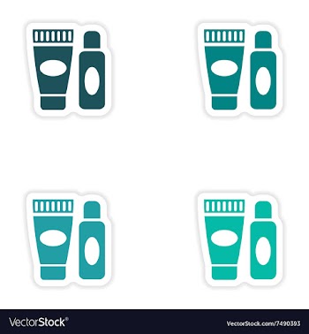 Concept stylish paper sticker on white background vector image