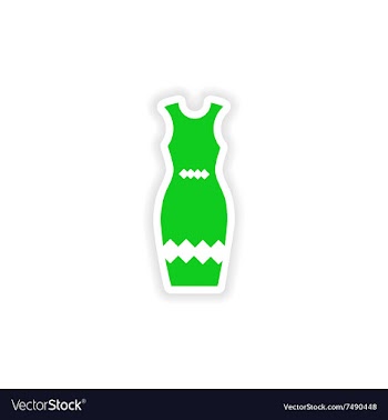 Concept stylish paper sticker on white background vector image