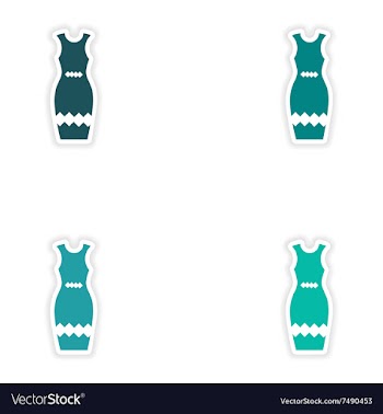 Concept stylish paper sticker on white background vector image