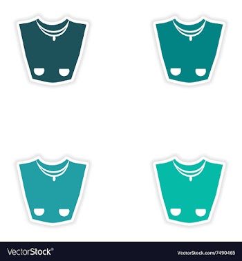 Concept stylish paper sticker on white background vector image