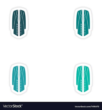 Concept stylish paper sticker on white background vector image
