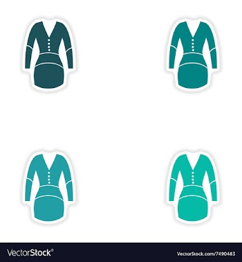 Concept stylish paper sticker on white background vector image