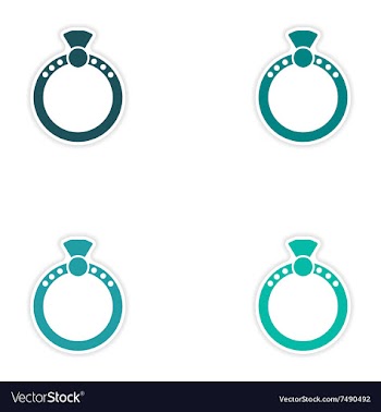 Concept stylish paper sticker on white background vector image
