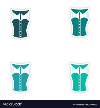 Concept stylish paper sticker on white background vector image
