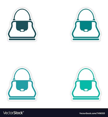 Concept stylish paper sticker on white background vector image