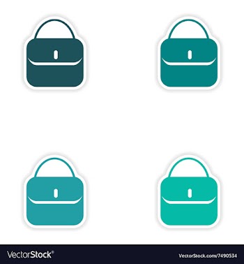 Concept stylish paper sticker on white background vector image