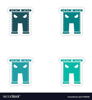 Concept stylish paper sticker on white background vector image