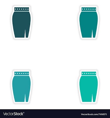 Concept stylish paper sticker on white background vector image