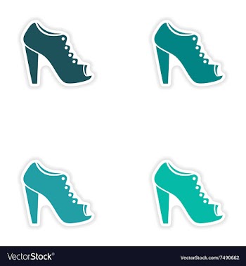 Concept stylish paper sticker on white background vector image