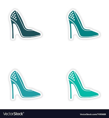 Concept stylish paper sticker on white background vector image