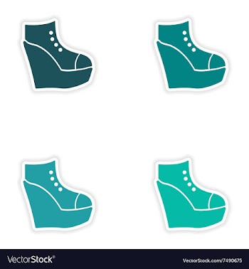 Concept stylish paper sticker on white background vector image