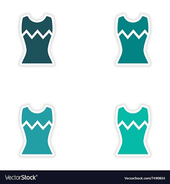Concept stylish paper sticker on white background vector image