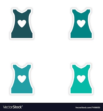 Concept stylish paper sticker on white background vector image