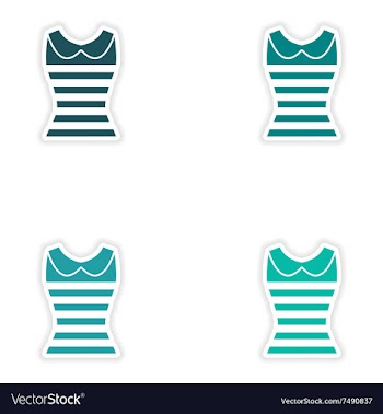 Concept stylish paper sticker on white background vector image
