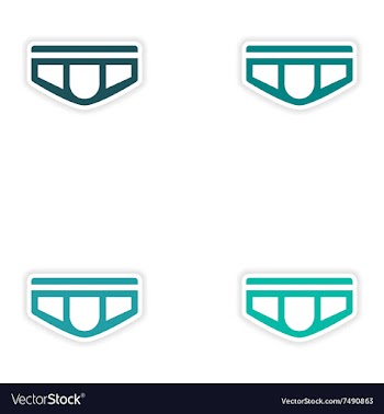 Concept stylish paper sticker on white background vector image