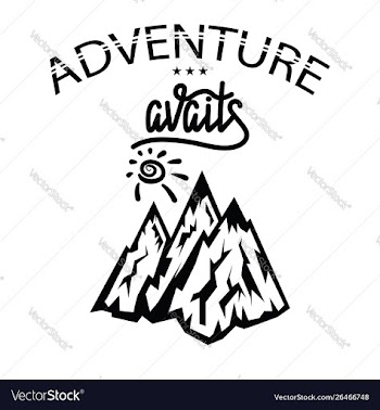 Concept travel discovery hiking adventure vector image