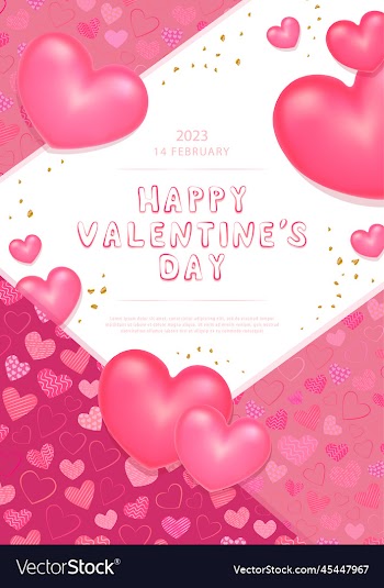 conceptual poster for valentines day 2023