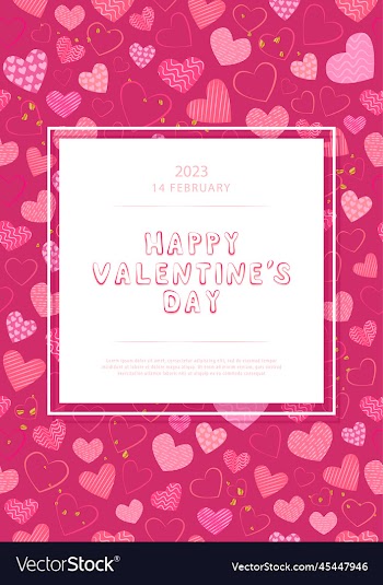 conceptual poster for valentines day banner
