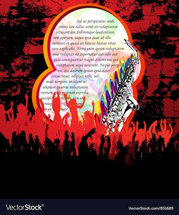 Concert poster vector image