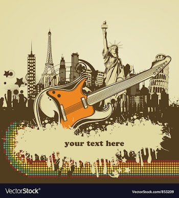 Concert poster vector image