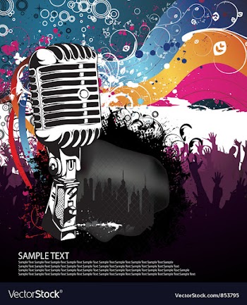 Concert poster vector image