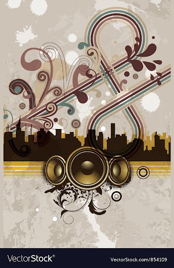Concert poster vector image