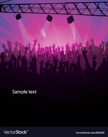 Concert poster vector image