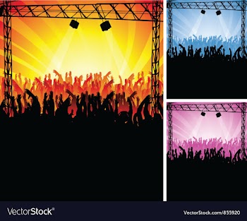 Concert poster vector image