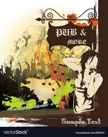 Concert poster vector image