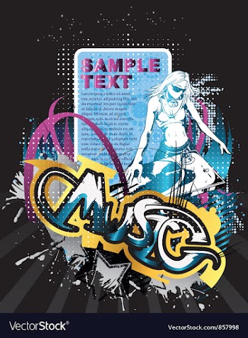 Concert poster vector image