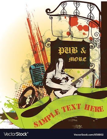 Concert poster vector image