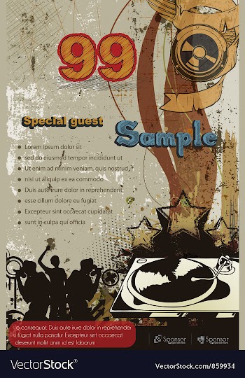 Concert poster vector image