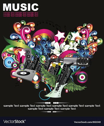 Concert poster vector image