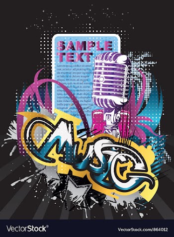 Concert poster vector image
